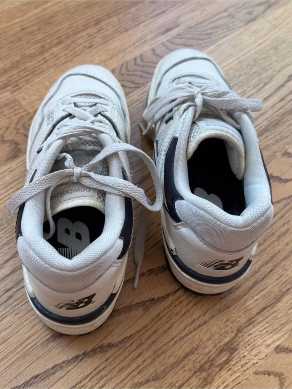 New Balance White and Black 550 Women’s Sneakers